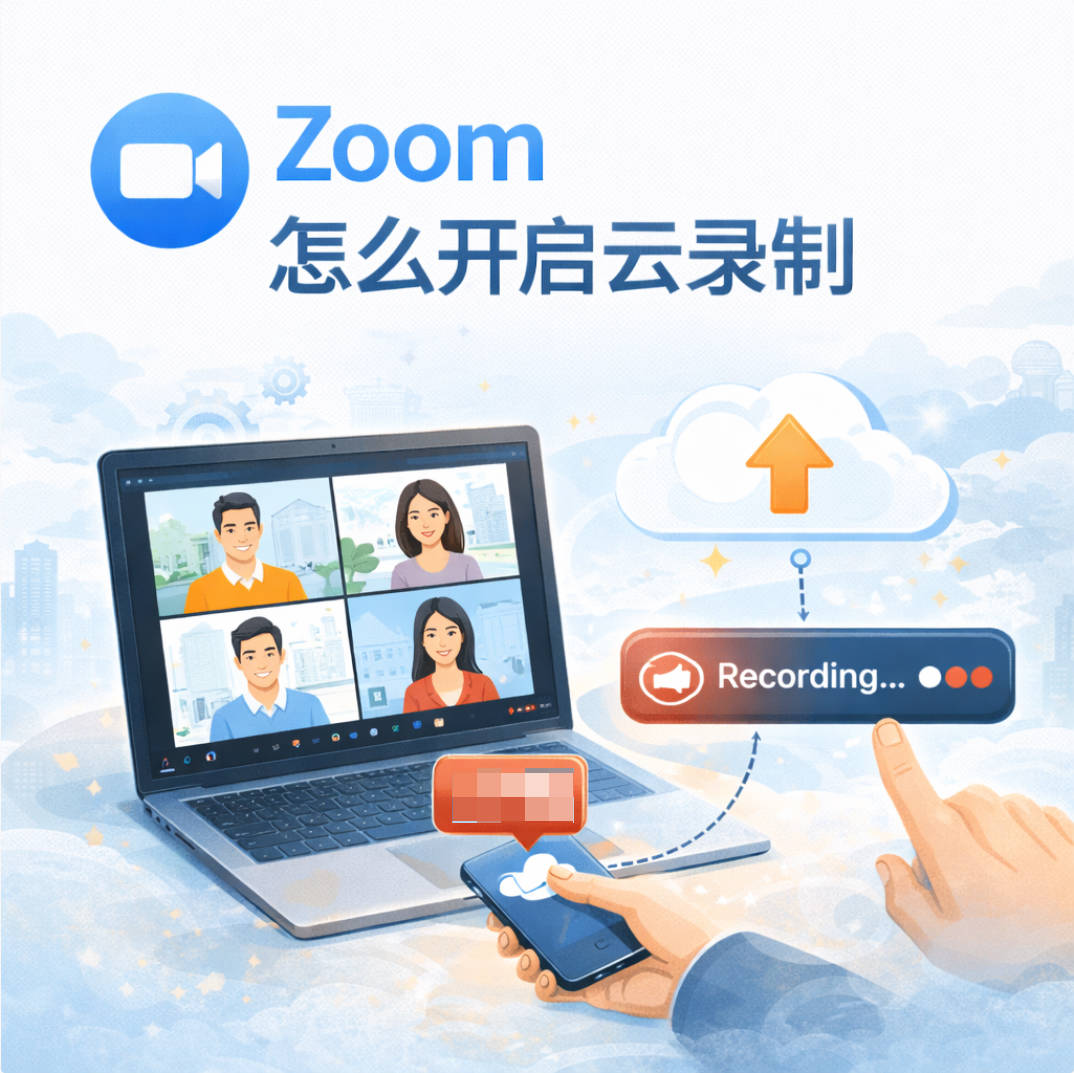 Zoom 怎么开启云录制