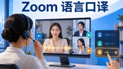 Zoom语言口译频道与口译员设置封面