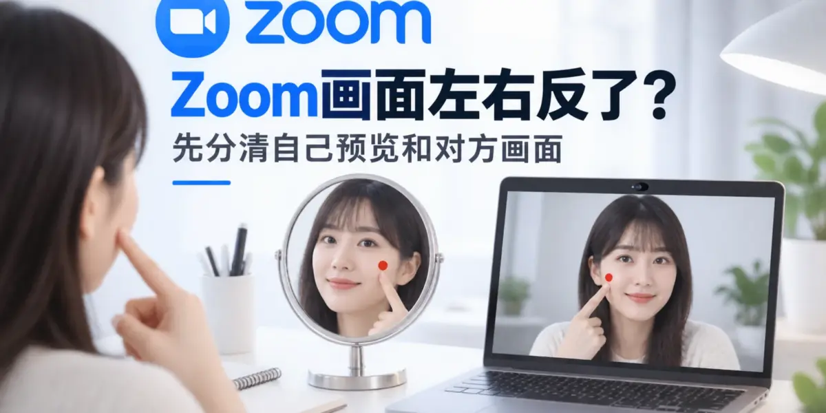 Zoom摄像头画面左右反了怎么办主题封面