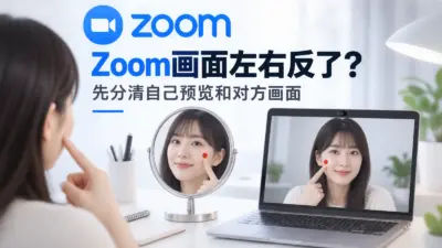 Zoom摄像头画面左右反了怎么办主题封面